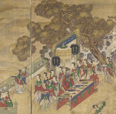 Dongwanggong, detail from The Banquet of Seowangmo, c.1800 by Korean School